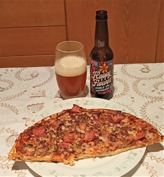 Con la Pizza barbacoa