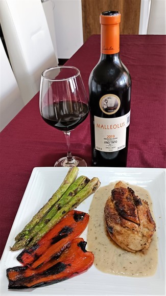 Con la pechuguita en salsa de guanábana