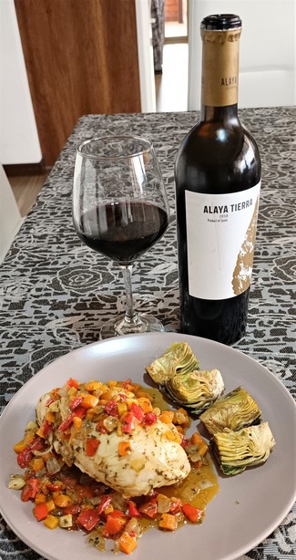 Con la pechuguita de pollo a la naranja