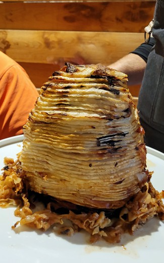 Presentacion del Apionabo relleno antes de preparar el emplatado