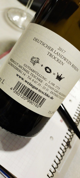 Michael Teschke Weingut Sylvaner 19-68 2017