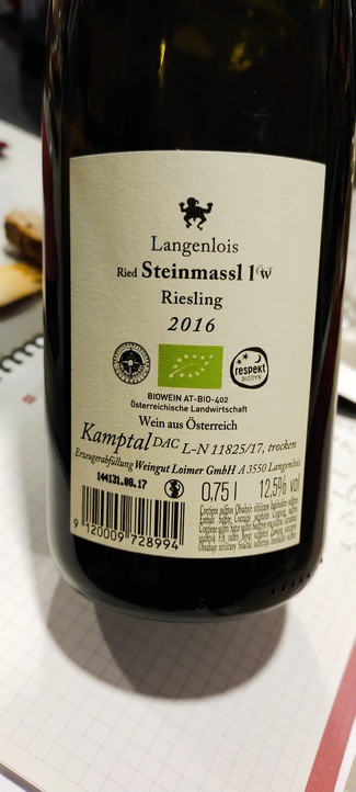 Loimer Steinmassl Erste Lage 2016