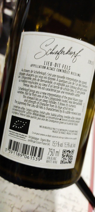 Schieferkopf Riesling Lieu-dit Fels 2015