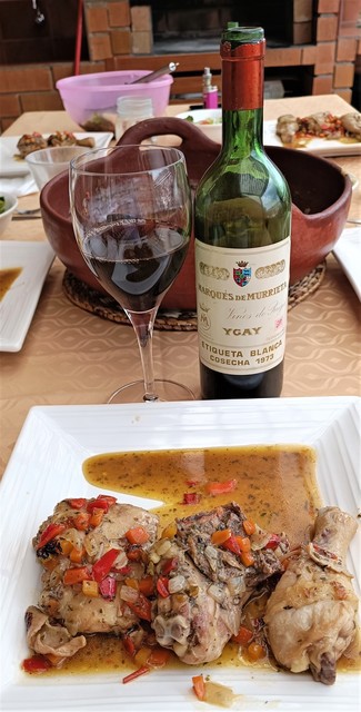 Con el pollo a la cerveza