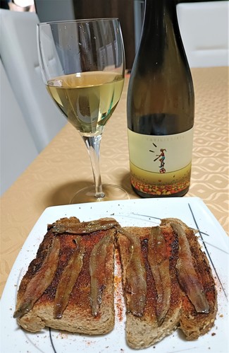 Con la torraeta de anchoas
