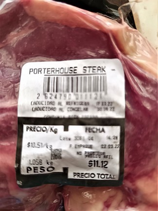 Más de 1 kg de pieza...