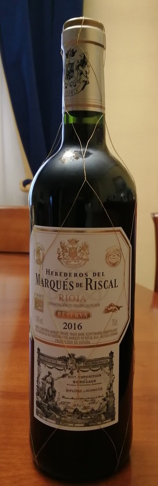 Herederos Marqués de Riscal reserva 2016