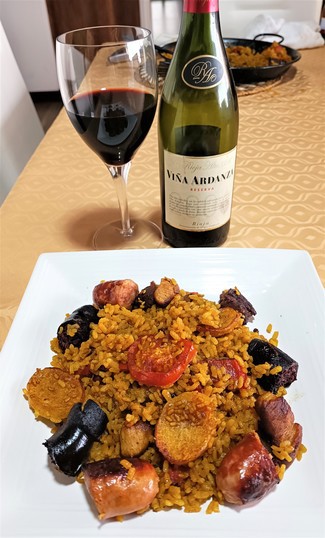 Con el arroz al horno