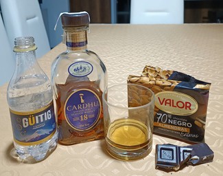 Con chocolate valor 70% von almendras