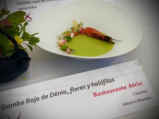 Alberto Montes, del restaurante ATRIO, gana el X Concurso de cocina creativa de la gamba roja de Dénia