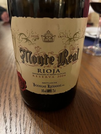 Monte Real reserva 2004