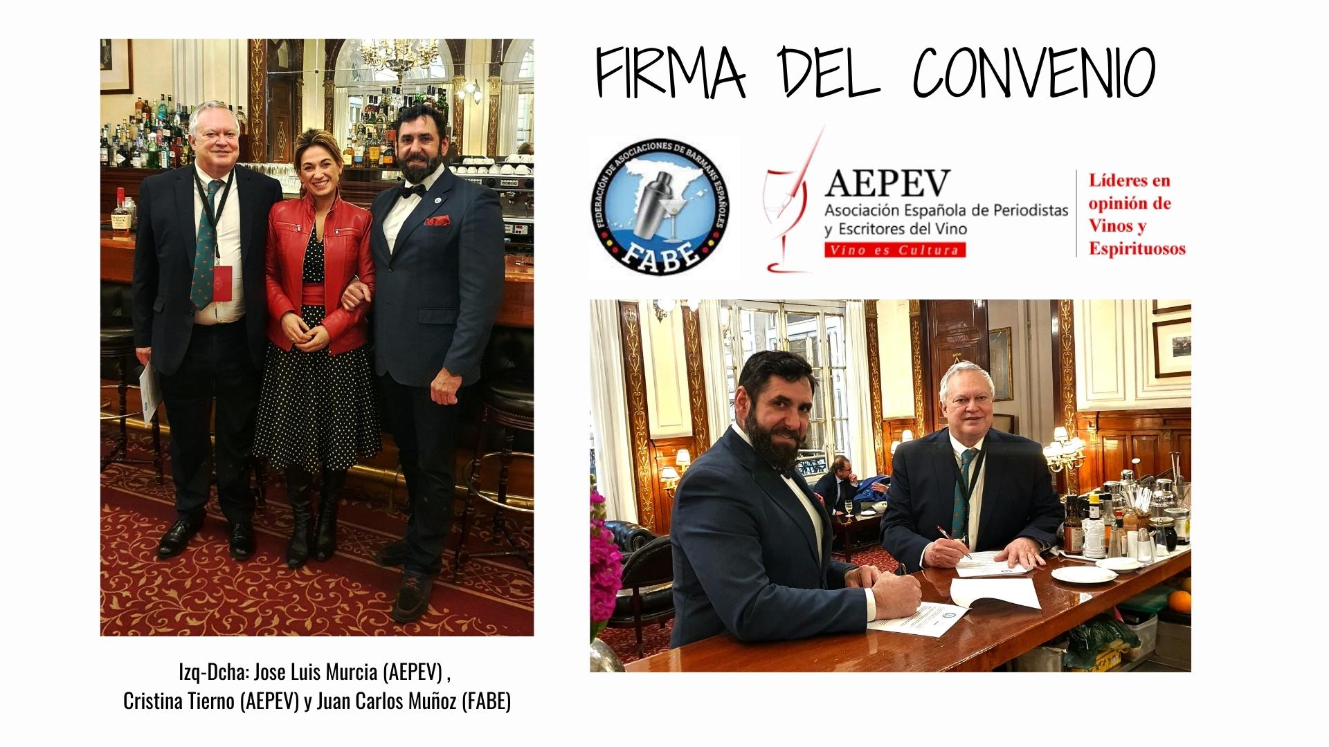 AEPEV y la Asociación de Bartenders  firman acuerdo de colaboración