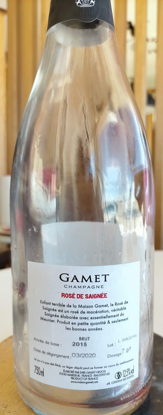Gamet Rosé de Saignée 2015