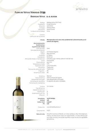 Flor de Vetus verdejo 2020