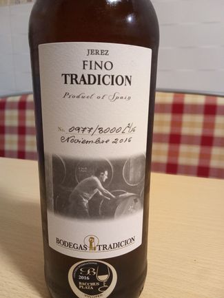 Fino Tradición Saca de Noviembre 2016, DO Jerez/Xèrés/Sherryy