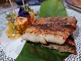 Con la corvina al horno