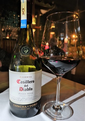 Rico y fresco pinot noir chileno