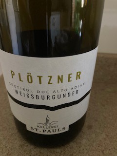 St Pauls Exclusiv Plotzner Pinot Bianco Weissburgunder 2020
