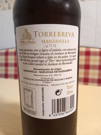 Manzanilla Torrebreva Orleans Borbón Saca Especial Contubernio 9 En Rama, DO Manzanilla de Sanlúcar de Barrameda