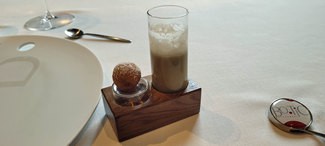 Berenjena. Liquida y sólida