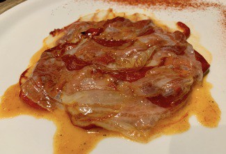 Pimientos de cristal asados, caramelizados y del de pancita Maskarada