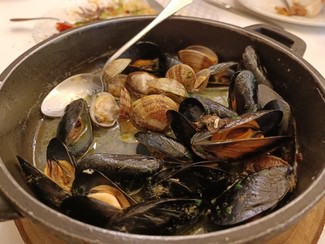 almejas y mejillones