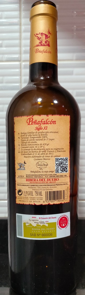Peñafalcón Siglo XI Gran Reserva 2006