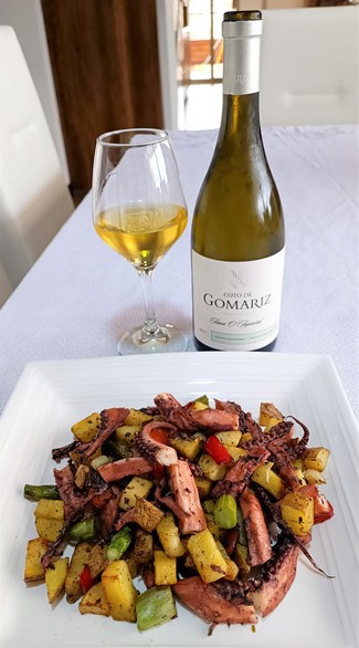 Con el salteado de pulpo