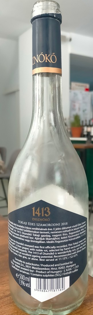 Disznókő 1413 Tokaji Édes Szamorodni 2018