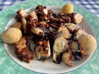 Pulpo frito