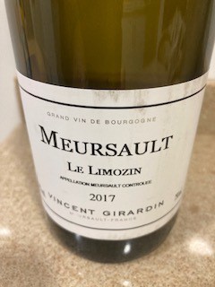 Vincent Girardin Meursault Le Limozin 2017