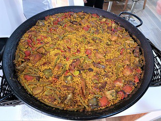 La paella de leña