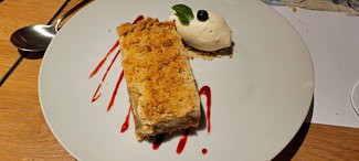 Crumble de Ruibarbo