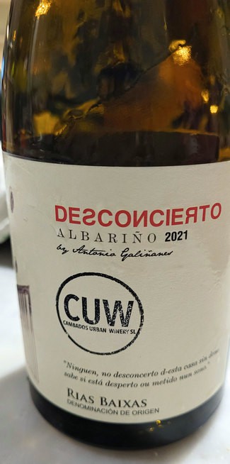 Desconcierto Albariño 2021 by Antonio Galiñanes DO Rias Baixas