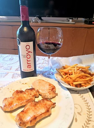 Con los lomitos de cerdo