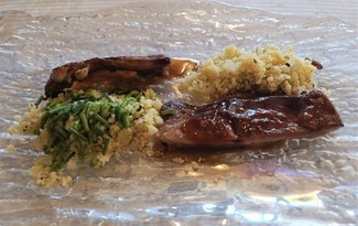 Panceta de cordero y cuscús
