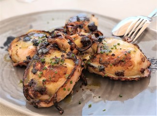 Sepionets plancha en vinagreta de Barbadillo