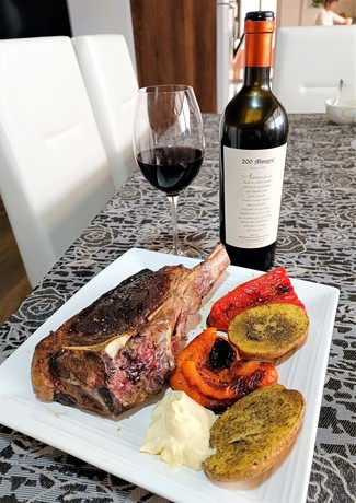 Con el cowboy steak de 800 grs