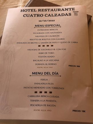 menú