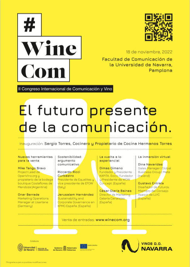 #WineCom: II Congreso Internacional de Comunicación y Vino. El futuro presente de la comunicación
