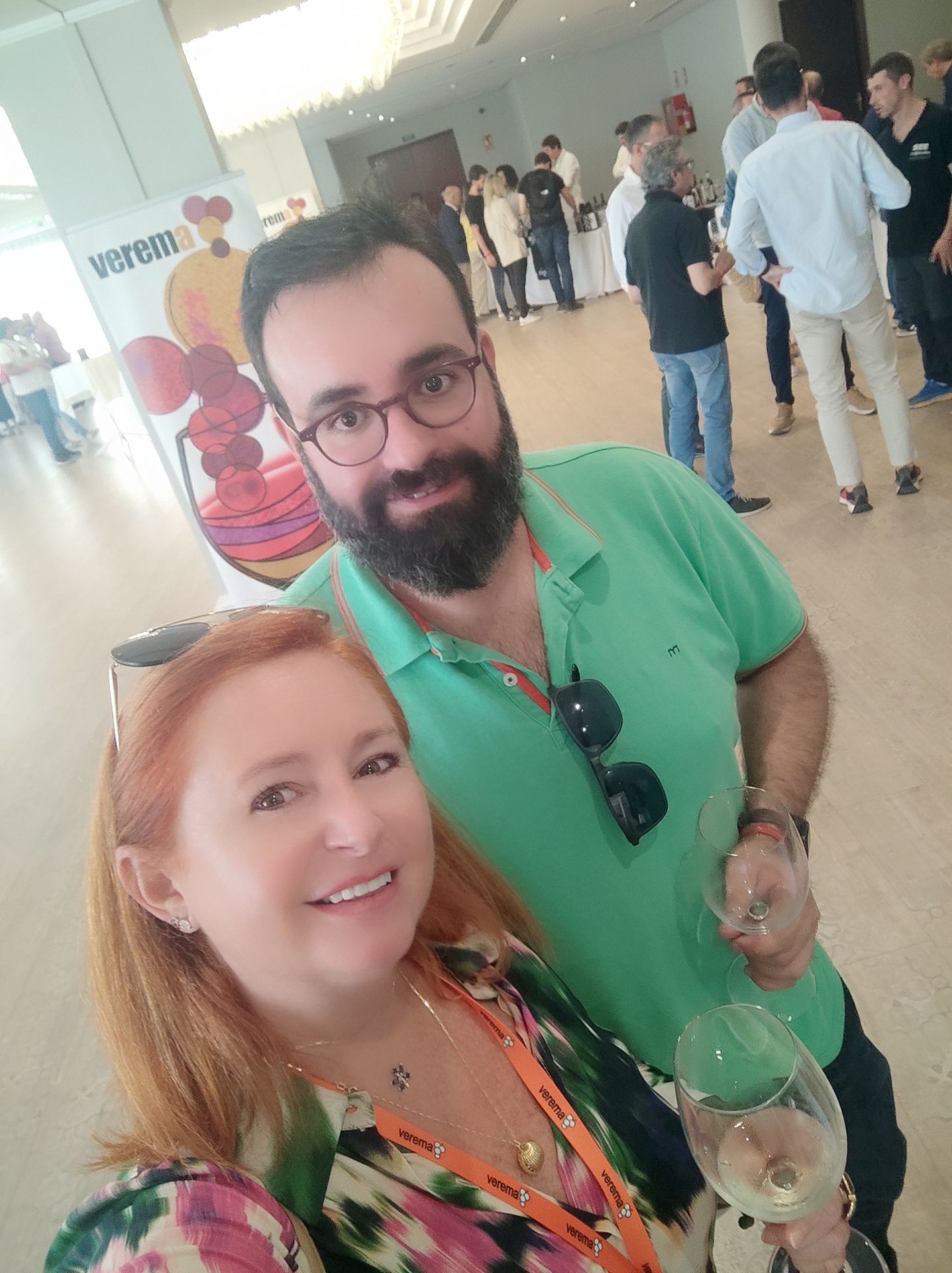 Con el sumiller Cecilio González.