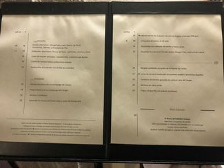 carta comidas