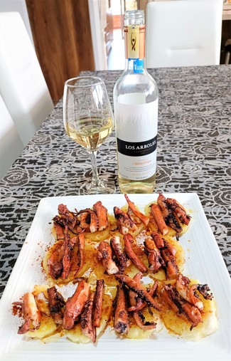 Con el pulpo "a feira"