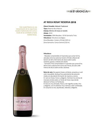 AT Roca Rosat Brut Nature Reserva 2018