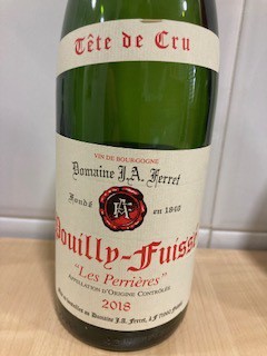 Pouilly-Fuissé Les Perrières , Tête de cru 2018