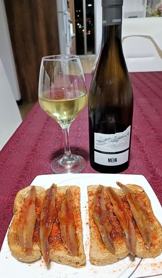 Con la torraeta de anchoas