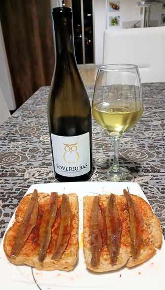 Con la torraeta de anchoas