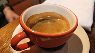 Con el café expreso