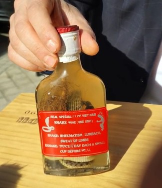Vino de arroz (fermentación del arroz) con Cobra y escorpión!! S/A