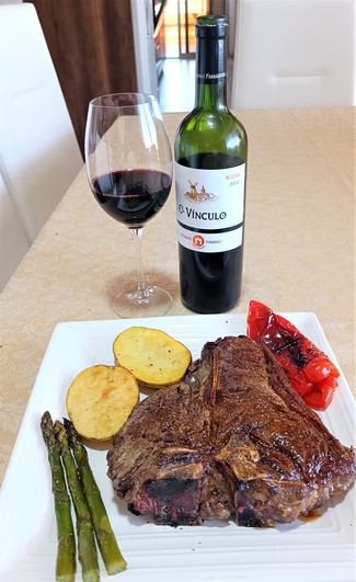 Con el Porterhouse steak de 900 grs